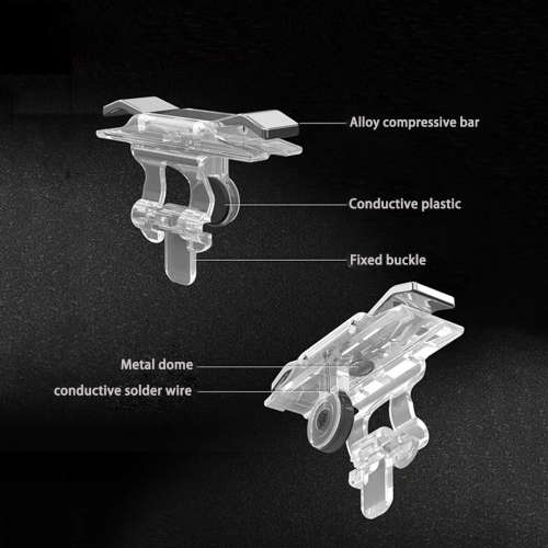 Pro Gamer E9 2Pcs Metal Joystick Game Controller for PUBG Mobile Phone