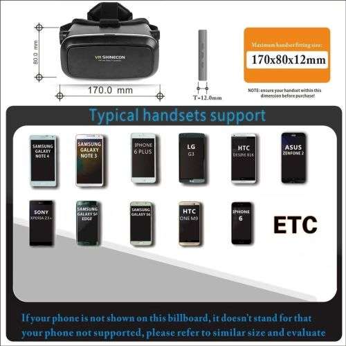 Shinecon - VR Shinecon Virtual Reality Glasses