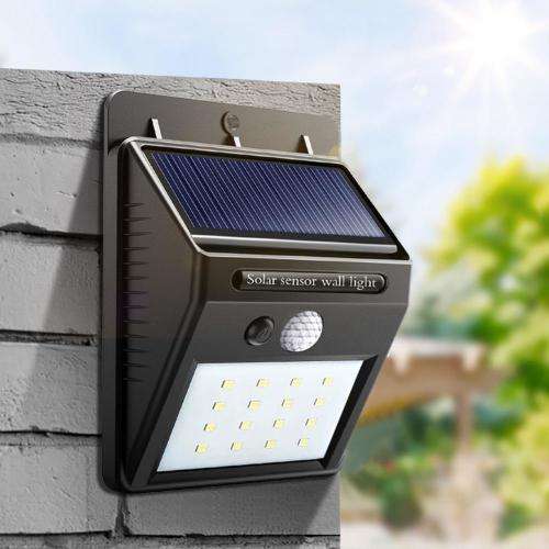 Solar Powered LED Wall Light