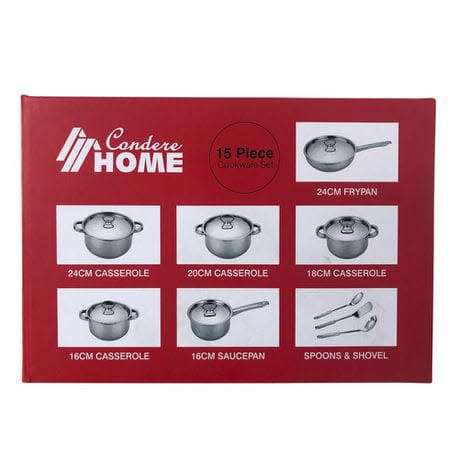 Condere Home CDH-001 15 Piece Cookware Set