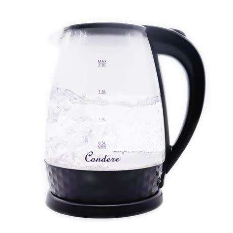 Condere - 2.0L Electric Glass Kettle (Black) - LX-3001