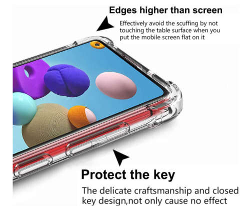 Samsung Galaxy S20 FE 5G Case Clear Shockproof Flexible TPU Protective Cover