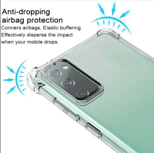 Samsung Galaxy S20 FE 5G Case Clear Shockproof Flexible TPU Protective Cover
