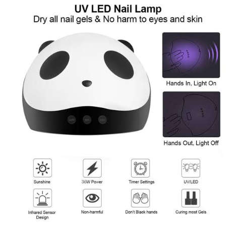 3-in-1 LED / UV Panda 36W Nail Lamp