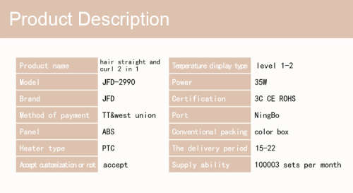 NOVA - 2 in 1 Professional Hair Straightener + Curler NHC:F - 2290