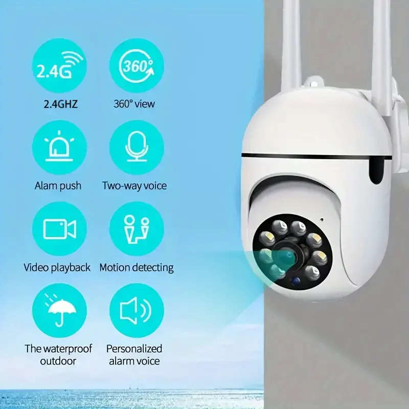 Wireless Security Camera, Safety Home Monitor, Night Vision Camera, Holiday Gift
