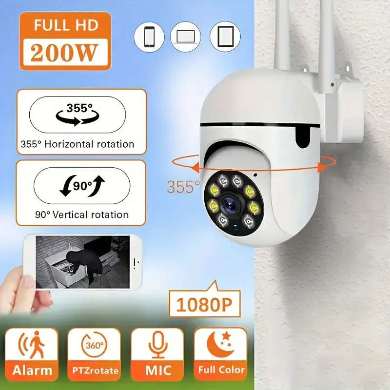 Wireless Security Camera, Safety Home Monitor, Night Vision Camera, Holiday Gift