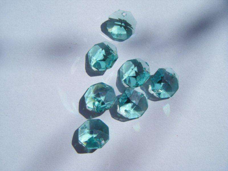 Crystal Octagons Peridot 14mm