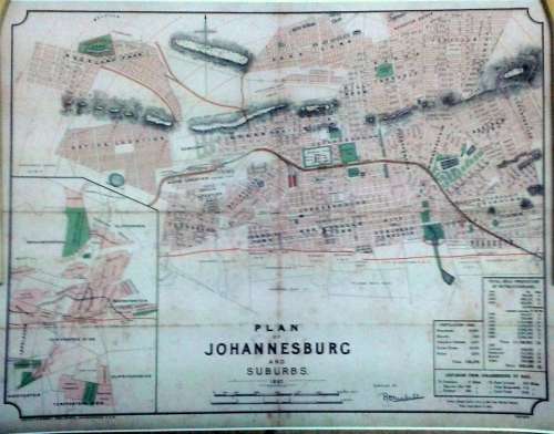 Plan of Johannesburg (1897)