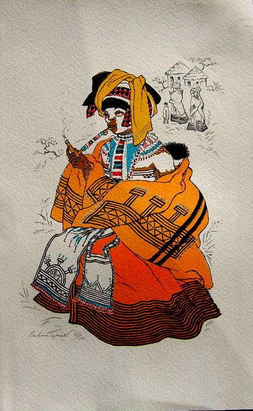 Barbara Tyrrell: Three Tribal Prints   (signed & numbered)