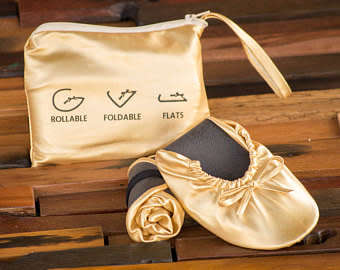 Cherry Fold-Up Ballet Flats (M)