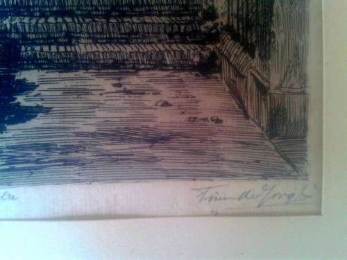 Tinus de Jongh- The Old Porch Constantia (signed )