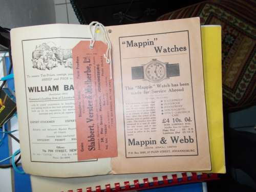 Witwatersrand Agricultural Society Programme 1935