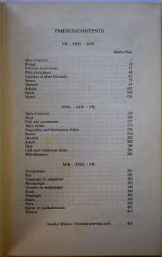 Spyskaartwoordeboek- Menu Dictionary SAR