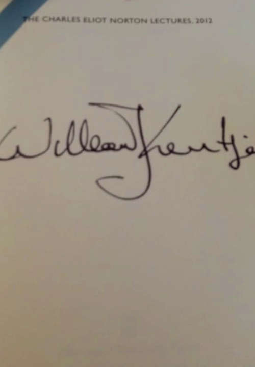 WILLIAM KENTRIDGE ` SIX DRAWING LESSONS`  (SIGNED BY WILLIAM KENTRIDGE)