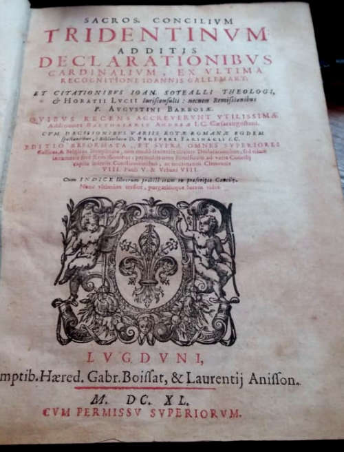 Sacros. Concilium Tridentinum (Council of Trent), 1640