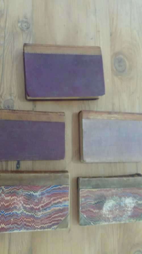 Set : Leather-Bound Books (1880-1910)