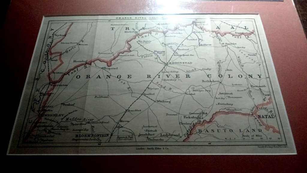 Map of the  Orange River Colony - 2 parts (1902)