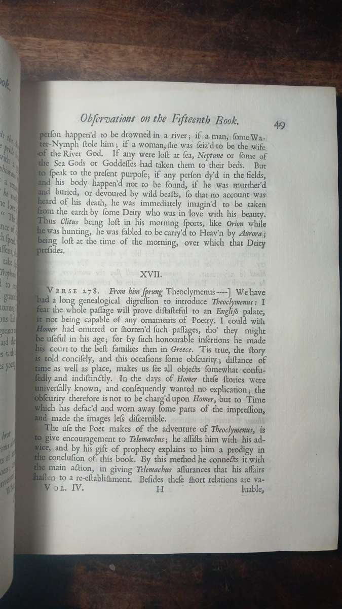 The Odyssey of Homer - 1726