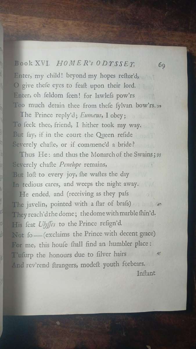 The Odyssey of Homer - 1726