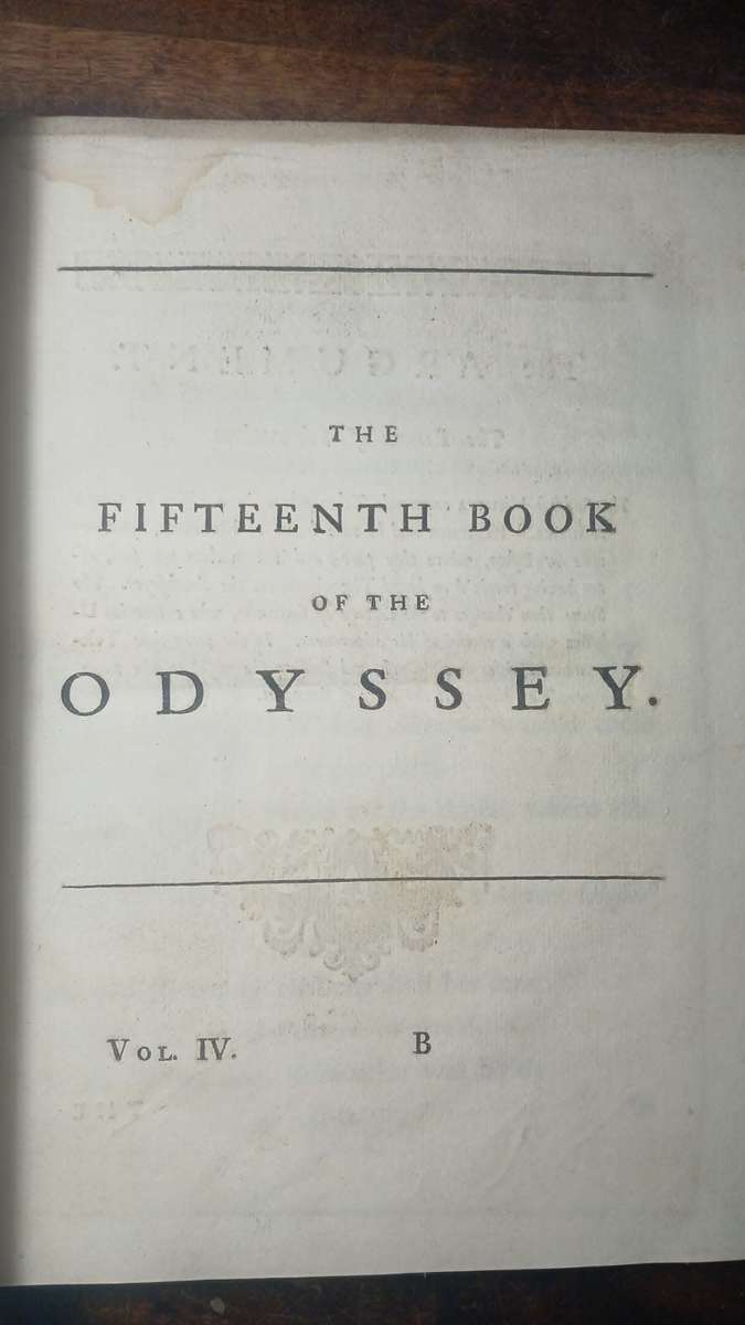 The Odyssey of Homer - 1726