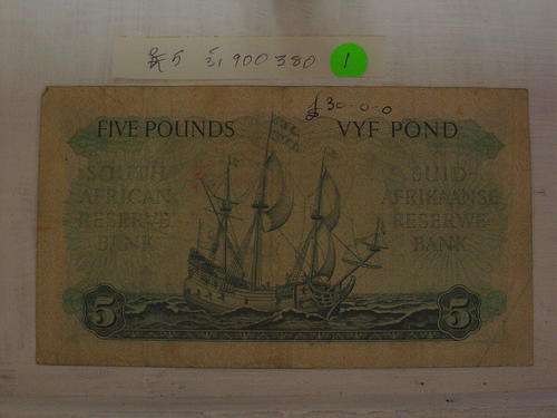 S.A. 5 POUND NOTE MH de KOK C/31 900380