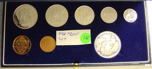 SA 1988 PROOF SET IN BLUE SA MINT BOX (18)