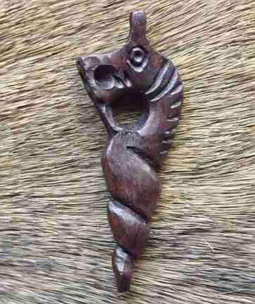 Wood Nyami Nyami Pendant