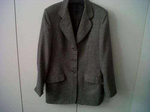 Warm Winter Lined Smart Jacket - Grey