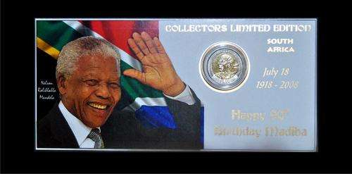 * In Memory of Nelson Mandela** 2008 Nelson Mandela Birthday R5 Coin Pack - Get Yours Now !!!