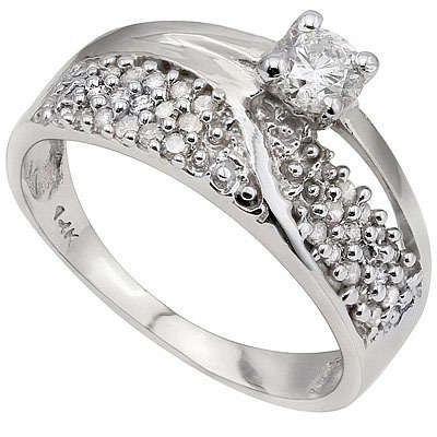 **R50000**PERFECT ! 1/2 CARAT (31 PCS) DIAMOND SOLITAIRE 14KT SOLID GOLD ENGAGEMENT RING