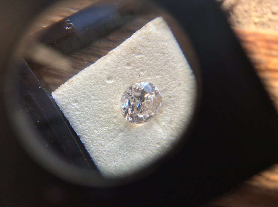 Full Of Sparkle/Certified 0.42 Carat G Color I1 Round CUT Diamond For Ring