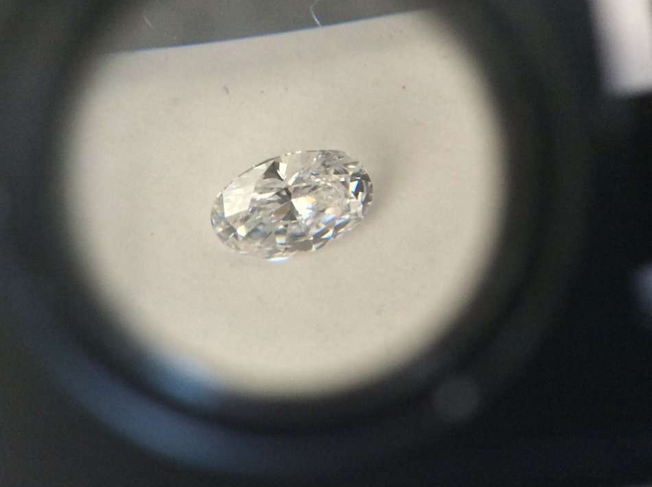 GIA Standard Testing Equipment Examined:Natural oval cut diamond E SI1 0.33ct