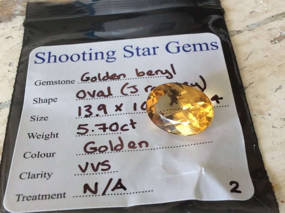 GIA Standard Testing Equipment Examined:Natural oval cut golden beryl 5.70ct genuine loose gemstones
