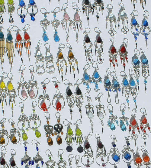 SET OF 10  ALPACA SILVER FASHION EARRINGS!  ONLY R19.00 FOR SHIPPING  STUNNING NEW DESIGNS!!