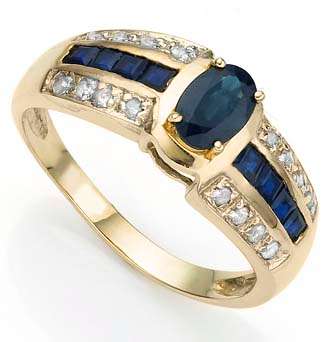 10K SOLID YELLOW GOLD KASHMIR BLUE CEYLON SAPPHIRE AND DIAMOND RING!  1.320CTS!!