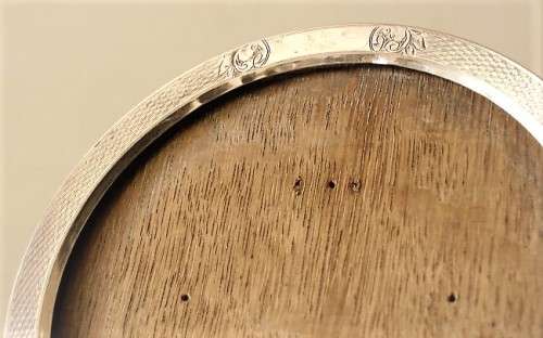 Antique Sterling Silver Circular Photograph Picture Frame, c.1915, Chester, England, EUC