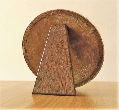 Antique Sterling Silver Circular Photograph Picture Frame, c.1915, Chester, England, EUC