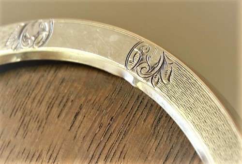 Antique Sterling Silver Circular Photograph Picture Frame, c.1915, Chester, England, EUC