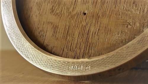 Antique Sterling Silver Circular Photograph Picture Frame, c.1915, Chester, England, EUC