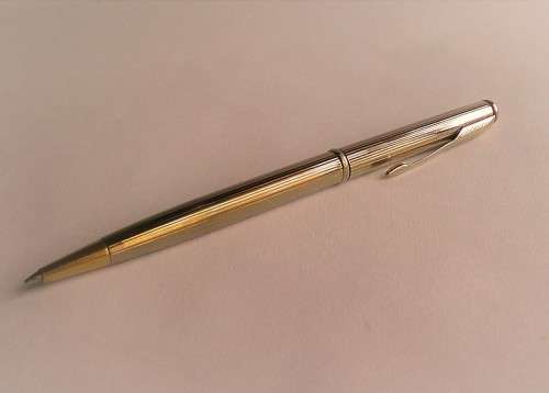 Parker Insignia 14k Gold Plated Ballpoint Pen, USA, EUC