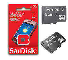 SanDisk MicroSDHC 8GB Flash Memory Card
