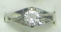 **CrAzY Auction!!** 18k White Gold Plated & Acrylic Ring (LR303)