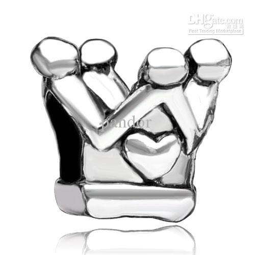 Pugster  Royal King Crown  Charm Fits Pandora