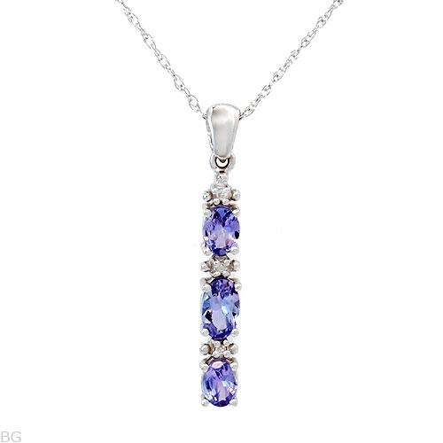 ***R3 500.00 *** Attractive Necklace With 0.50ctw Precious Stones - Genuine Diamonds and Tanzanites