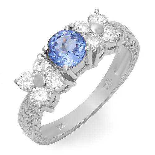 ***R60 000.00 *** Stunning Ring With 1.55ctw Precious Stones - Genuine Clean Diamonds and Tanzanite