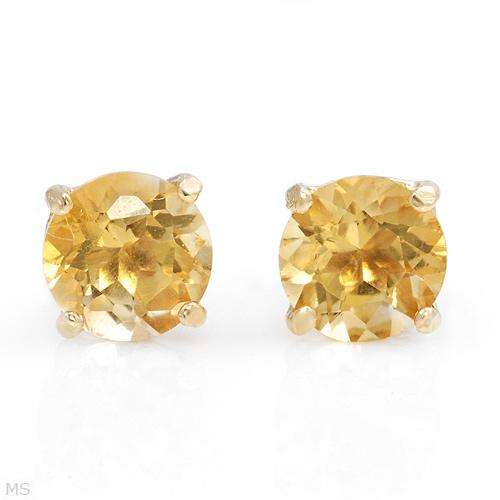 **R1 100.00**Elegant and Beautiful Stud Earrings With Genuine Citrines Well Made in Yellow Gold