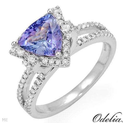 **R79 000.00** ODELIA Ring 2.01ctw Precious Stones - Diamonds and tanzanite - Certificate