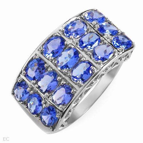 ***R15 700.00***SUPPORT LOCAL SELLERS***Ring With 2.17ctw Tanzanites Made of 14K White Gold- Size 6