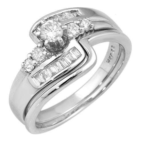 ***R33 500.00 ***Irresistible Wedding Set Ring With 0.50ctw Precious Stones - Genuine Diamonds
